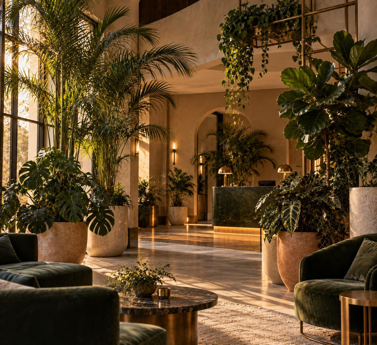 Tropisch interieur