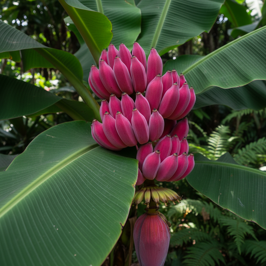 Roze Banaan Zaden Musa Velutina — fluweelzachte roze vruchten tropische bananenplant Jungleflora